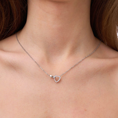 Personalized Double Hearts Necklace