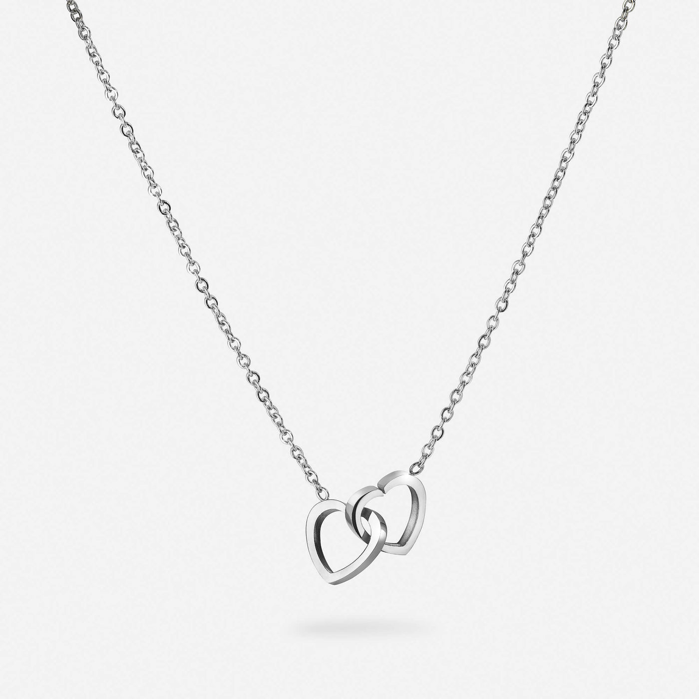 Personalized Double Hearts Necklace