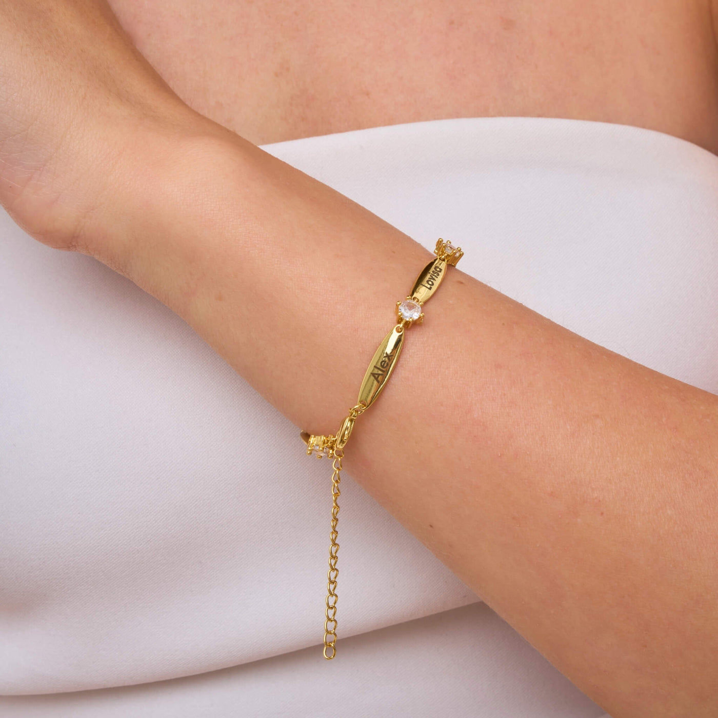 Personalized Bars Crystal Bracelet