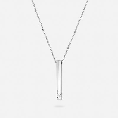 Personalized Vertical Name Necklace