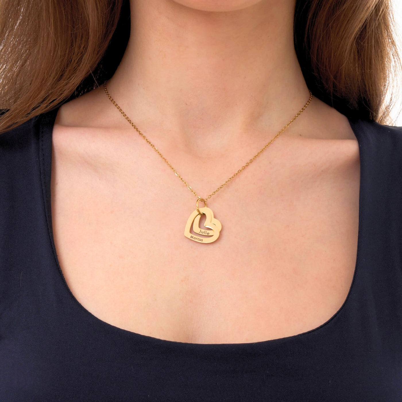 Collier Cœurs Personnalisé