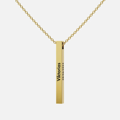 Collier Barre Personnalisé