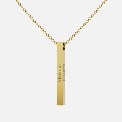 Personalized 3D Engraved Necklace