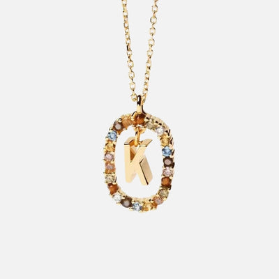 Crystal Pop Necklace 18k Gold Plated