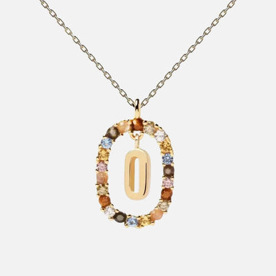 Crystal Pop Necklace 18k Gold Plated