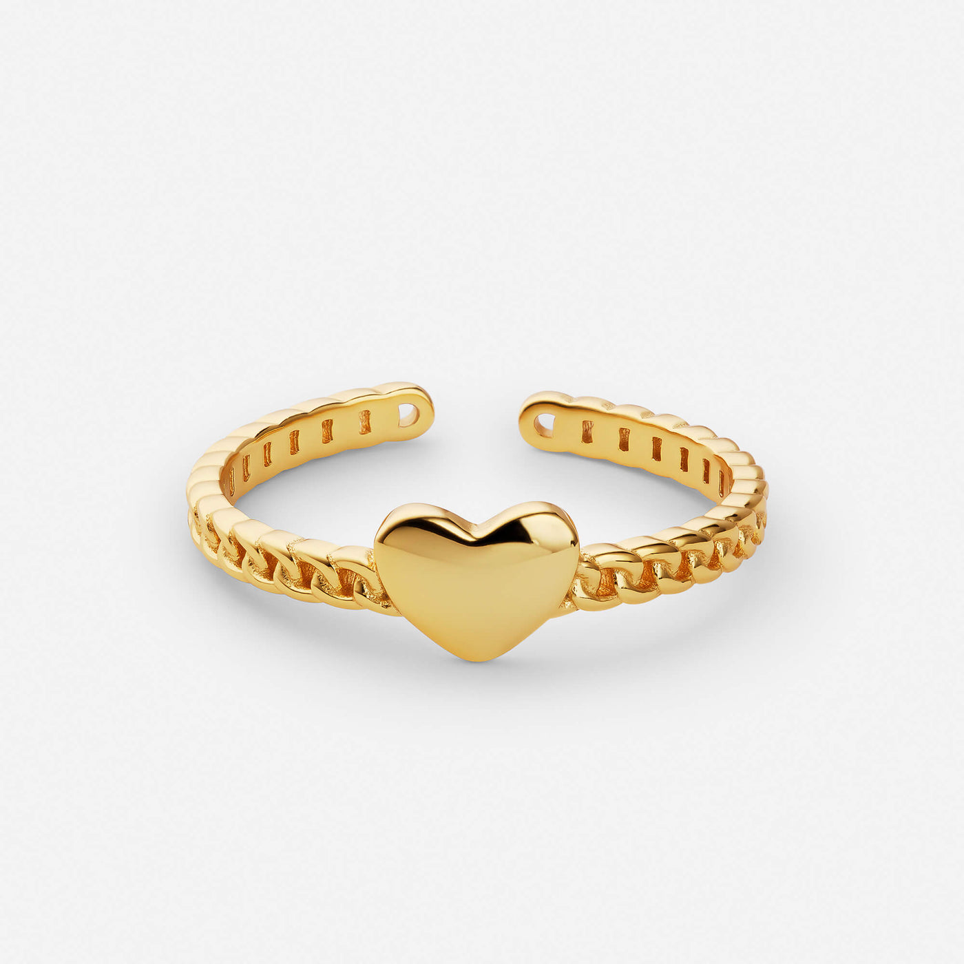 Anillo Heart Link