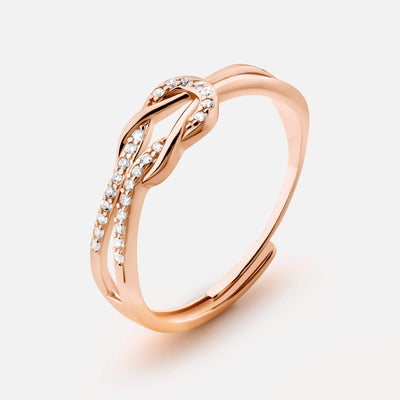 Anillo de Nudo Oro Rosa