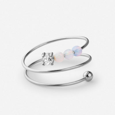 Anello Fidget con Perle