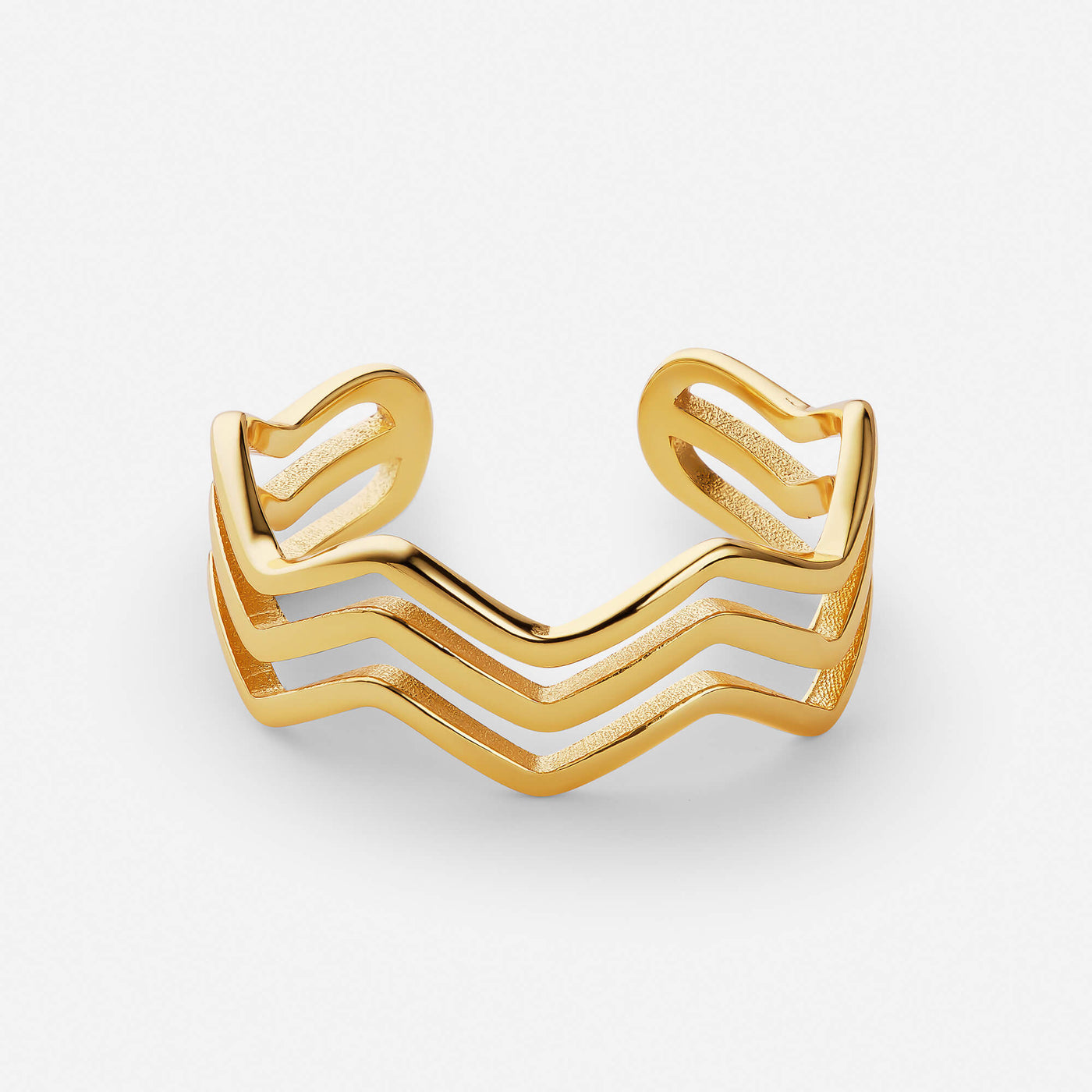 Triple Ups & Downs Ring