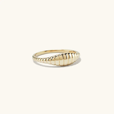 Bead Ring 18k Gold Plated